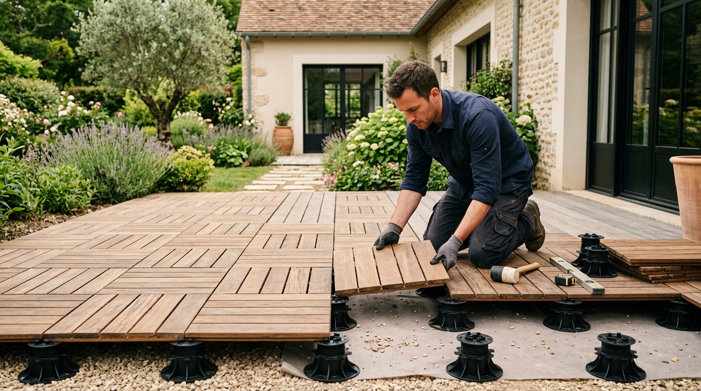 pose terrasse facile week end IA